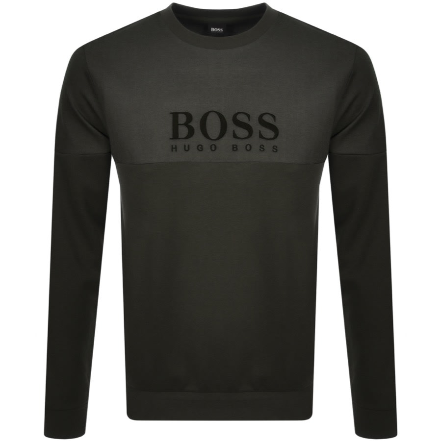 Alternative Image for ProductBOSS Bodywear Crew Neck Sweatshirt Green1